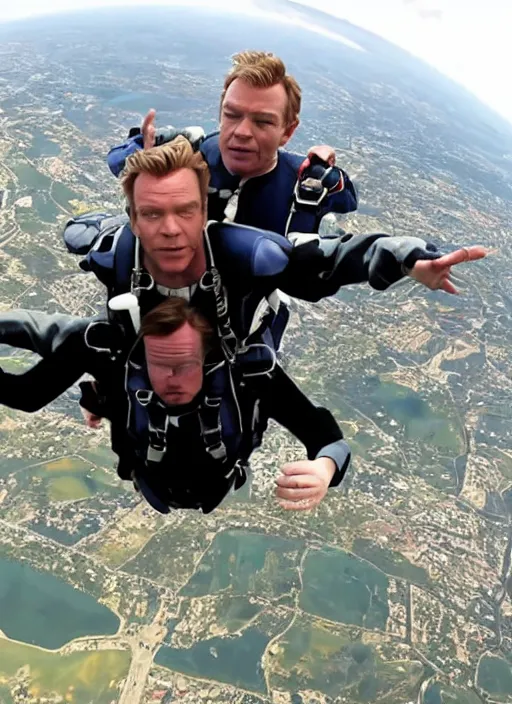 Image similar to ewan mcgregor skydiving