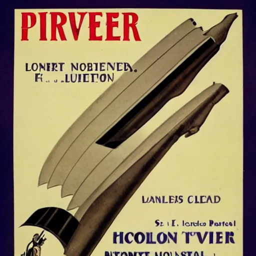 Prompt: l. t. piver advert by fred l packer, 1 9 2 3