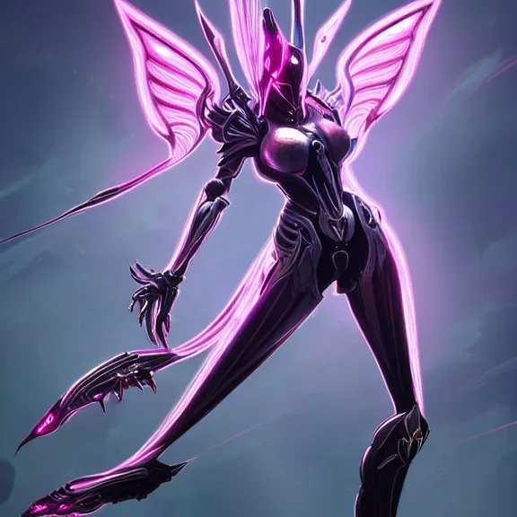 Prompt: highly detailed giantess shot exquisite warframe fanart, looking up at a giant 500 foot tall beautiful stunning saryn prime female warframe, as a stunning anthropomorphic robot female dragon, looming over you, dancing elegantly over you, your view upward between the legs, white sleek armor with glowing fuchsia accents, proportionally accurate, anatomically correct, sharp robot dragon claws, two arms, two legs, camera close to the legs and feet, giantess shot, upward shot, ground view shot, leg and thigh shot, epic low shot, high quality, captura, realistic, professional digital art, high end digital art, furry art, macro art, giantess art, anthro art, DeviantArt, artstation, Furaffinity, 3D realism, 8k HD octane render, epic lighting, depth of field