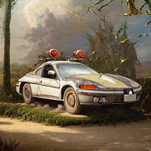 Image similar to paint surrealist 🚗, ferdinand knab, high definition and detailed 4 k