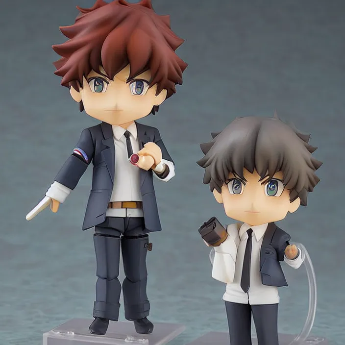 Prompt: Spike Spiegel, An anime Nendoroid of Spike Spiegel, figurine, detailed product photo