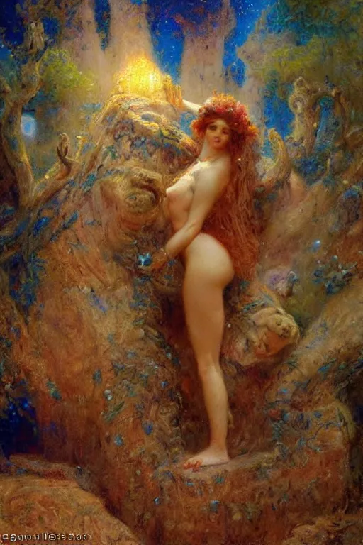 Prompt: dream of the endless. art by gaston bussiere.