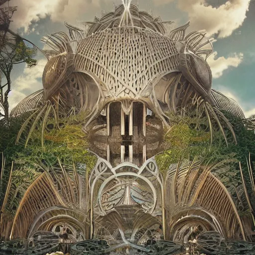 Prompt: modernist bauhaus style neverending story fractal palace, ultra realistic, concept art, intricate details, serious, highly detailed, photorealistic, octane render, 8 k, unreal engine, art by todd mcfarlane and artgerm and greg rutkowski and alphonse mucha