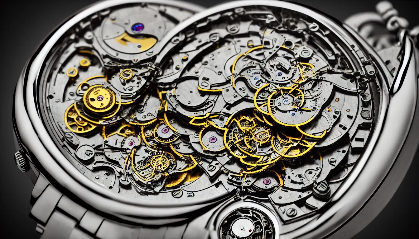 Prompt: inside a clockwork watch, hyper realistic photo, full colour, upscale, 8 k