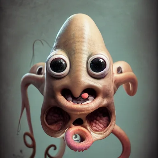 Image similar to hyperrealistic dslr film still of early cuyler squidbillies anthropomorphic squid, stunning 8 k octane comprehensive 3 d render, inspired by istvan sandorfi & greg rutkowski & unreal engine, perfect symmetry, dim volumetric cinematic lighting, extremely hyper - detailed, extremely lifelike attributes & lifelike texture, intricate, masterpiece, artstation, stunning