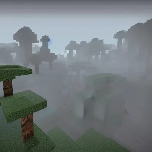 Image similar to minecraft fog