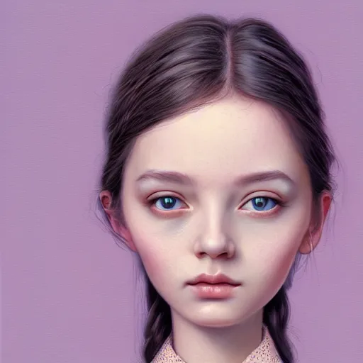 Image similar to a portrait of an intelligent young women, pastel colors highly detailed, ultra realistic digital painting, artstation, concept art, pop, smooth, sharp focus, illustration, art by mark ryden 3 d 8 k ultra detailed