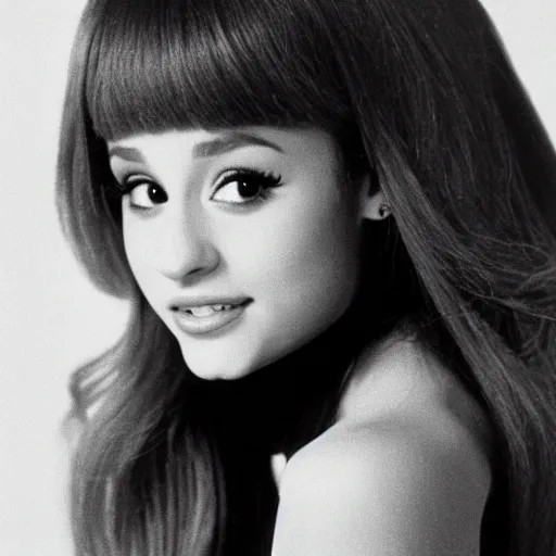 Image similar to ariana grande in 1979 tv commercial