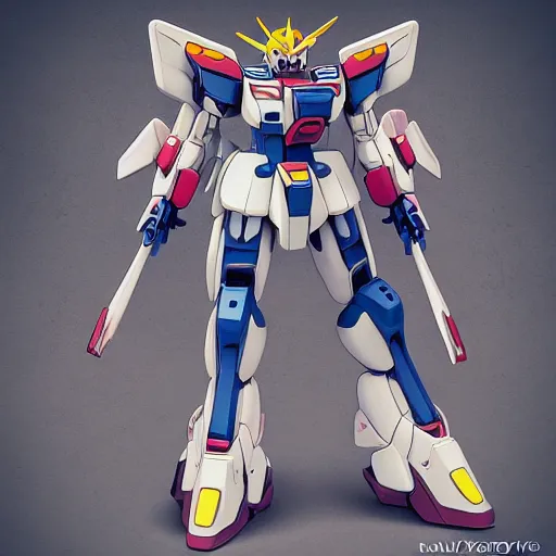 Image similar to gundam head, v - fin, taiyo robotics, highly detailed illustration, custom design, dribbble. com, by secondsyndicate studio,