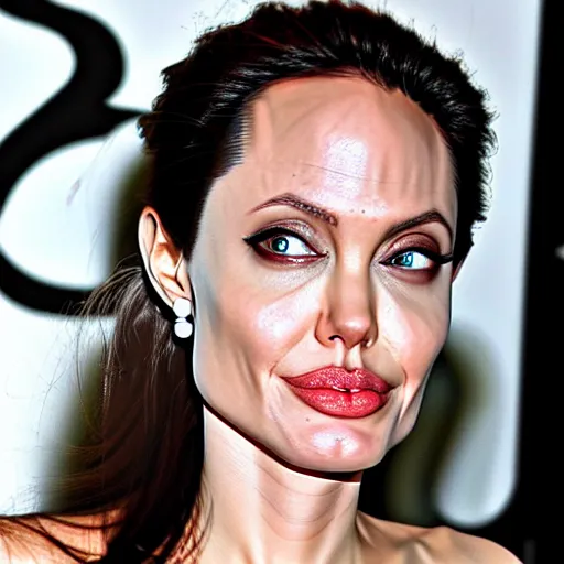 Image similar to angelina jolie made of jell - o