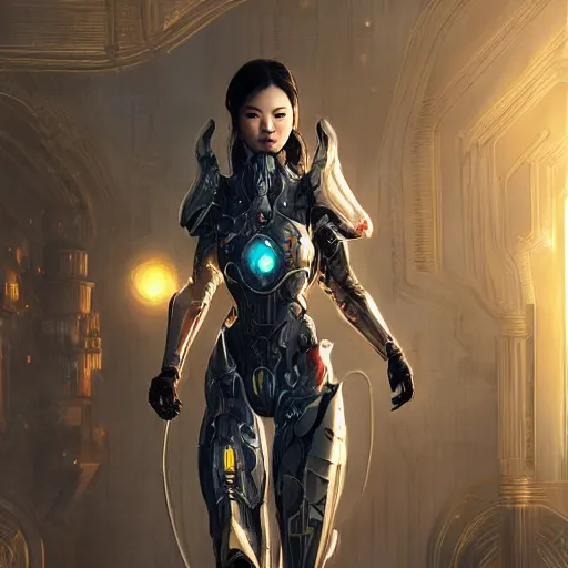 Prompt: ultra realistic illustration of cyborg song hye - kyo, warframe, intricate, futuristic persian palace, elegant, highly detailed, digital painting, artstation, concept art, smooth, sharp focus, illustration, art by artgerm and greg rutkowski and eddie mendoza