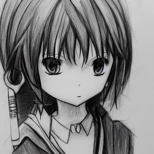 Cute anime girl (sketch practice) Art_addict03 - Illustrations ART street