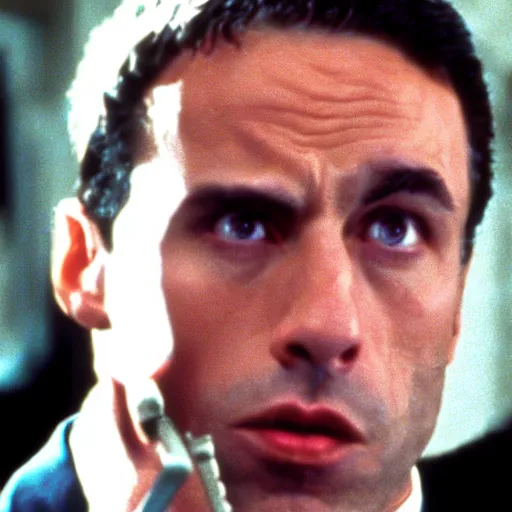 Prompt: Joe Rogan in American Psycho (1999)