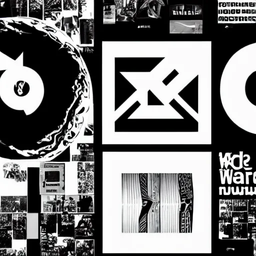 Image similar to black on white graphic design in style of david rudnick, eric hu, acid, y 2 k