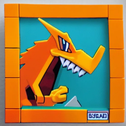 Image similar to charizard lego