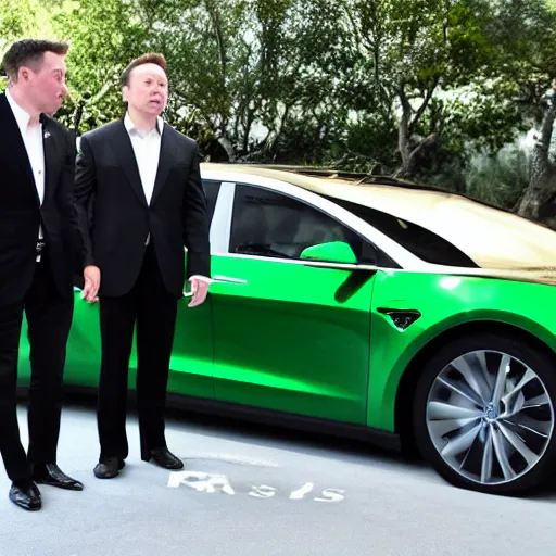 Prompt: Elon Musk is an emerald troll