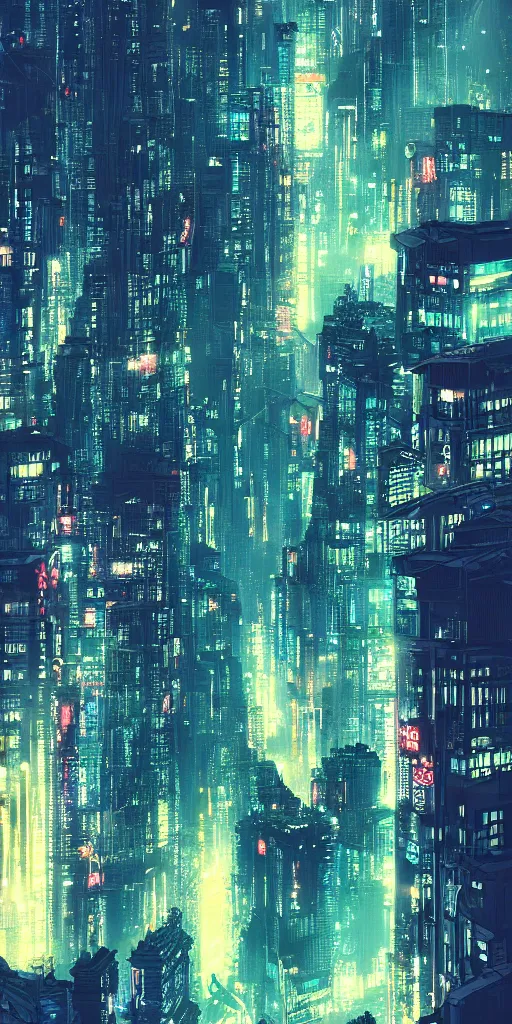 Image similar to cityscape night photo of a far-future cyberpunk city, shanghai, by Alena Aenami and blade runner and akira, trending on Artstation,