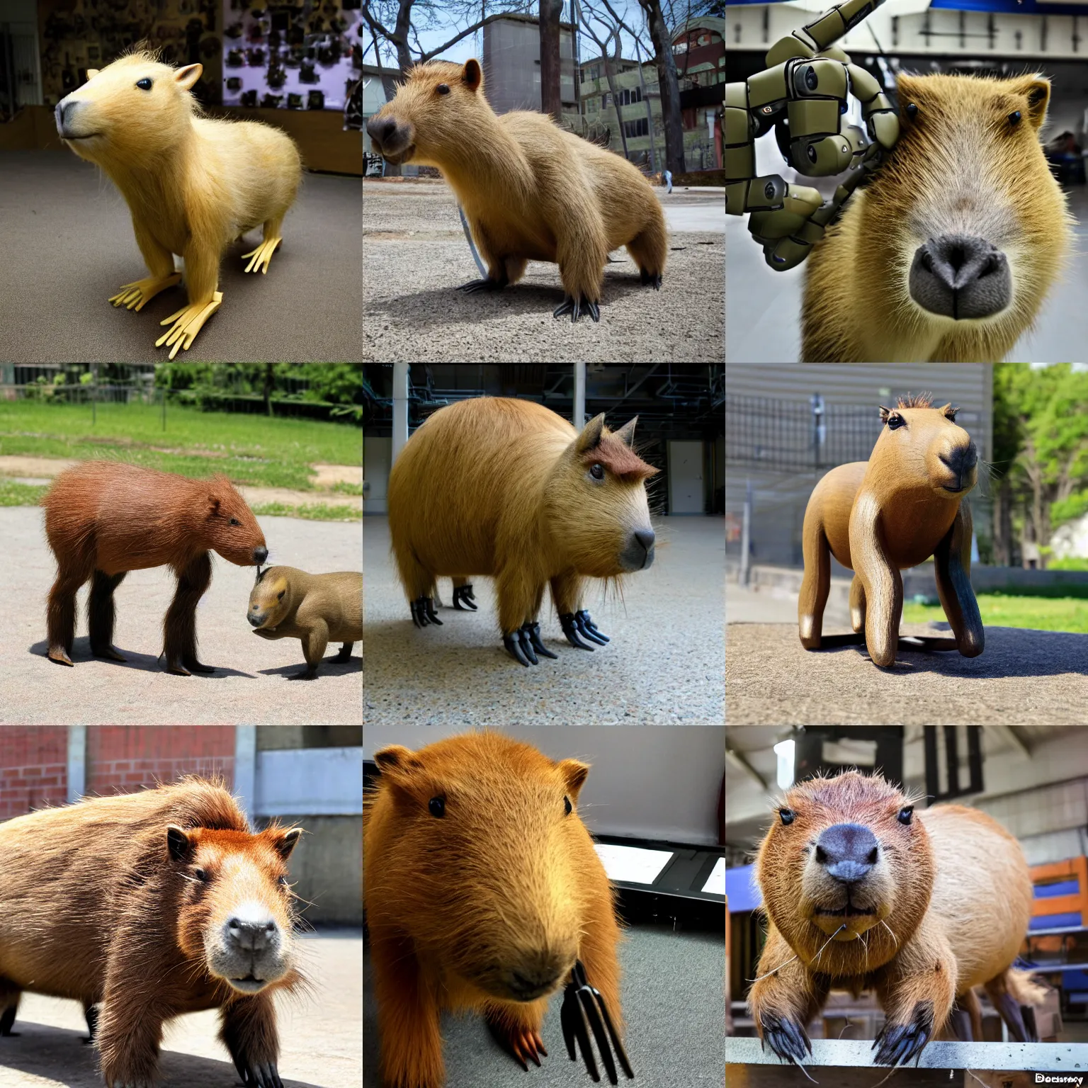 Prompt: robot capybara made by boston dynamics, photo, highly detailed, 3 5 mm lens