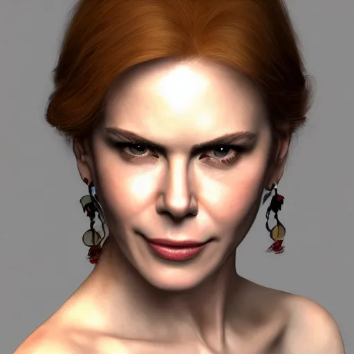 Prompt: Peruvian Nicole Kidman, realistic, photo studio, HDR, 8k, trending on artstation