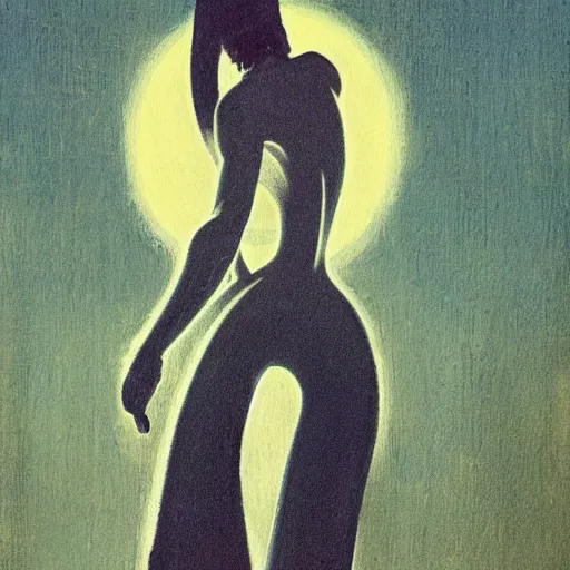 Image similar to a painting in the style of masamune shirow and in the style of alphonse osbert and in the style of charles dulac. smooth, sharp focus.