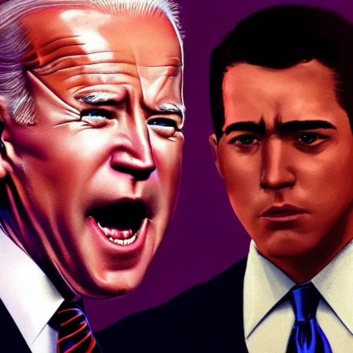 Image similar to joe biden doing funny facial expressions, dramatic lighting, cinematic, establishing shot, extremly high detail, photorealistic, cinematic lighting, artstation, style by James Gurney