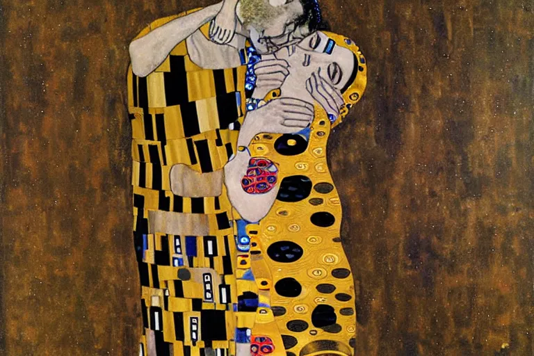 Image similar to gustav klimt vw beetle