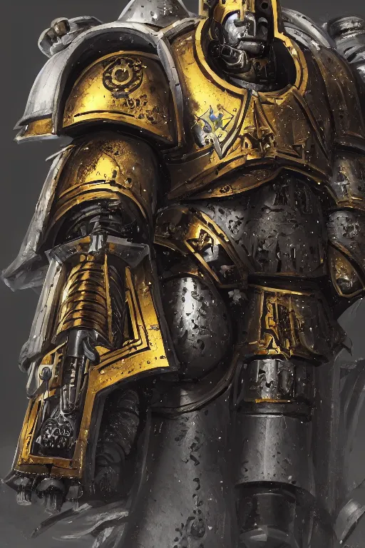 Image similar to armor portrait heros warhammer 4 0 k horus heresy fanart - the primarchs emperor by johannes helgeson animated with vfx concept artist & illustrator global illumination ray tracing hdr fanart arstation zbrush central hardmesh 8 k octane renderer comics stylized