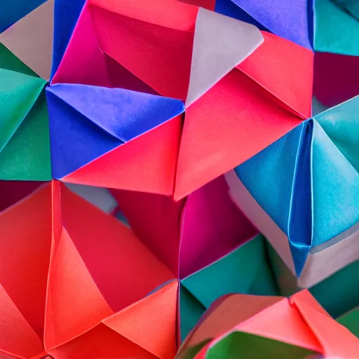 Image similar to an origami paper bottle design, macro photography, ambient light