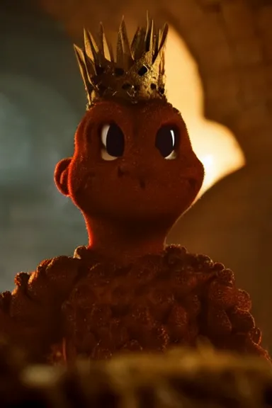 Image similar to very very intricate photorealistic photo of a goomba in an episode of game of thrones, photo is in focus with detailed atmospheric lighting, award - winning details