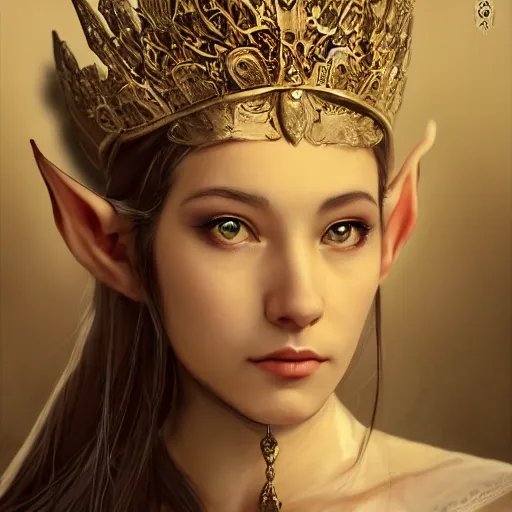 Prompt: A full-length portrait of a beautiful and elegant young elf queen， full of details, matte painting, concept art, smooth, by Kittichai Rueangchaichan and wlop ，trending on cgsociety and artstation，8kHDR，light effect，-H 768-W 1280