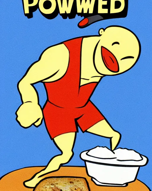 Image similar to powdered toast man