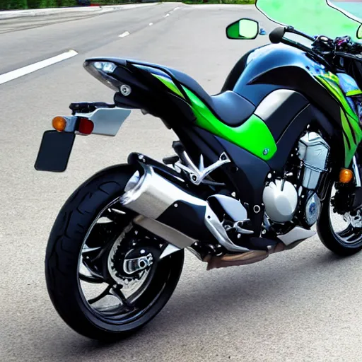 Prompt: kawasaki z1000 model 2009 new version