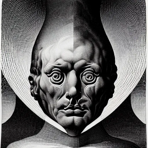 Image similar to grainy spray effect super conceptual post - mortem monumental portrait made by escher and william blake, highly conceptual figurative art, intricate detailed illustration, illustration sharp geometrical detail, vector sharp graphic, controversial, manga 1 9 9 0