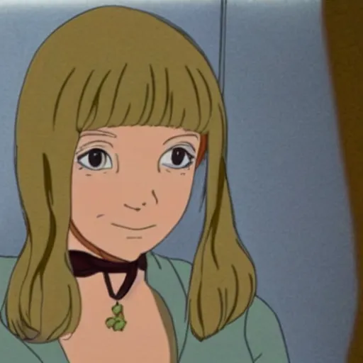 Prompt: still of France Gall in a Studio Ghibli film, very detailed, trending on tumblr, very cute face, very detailed face