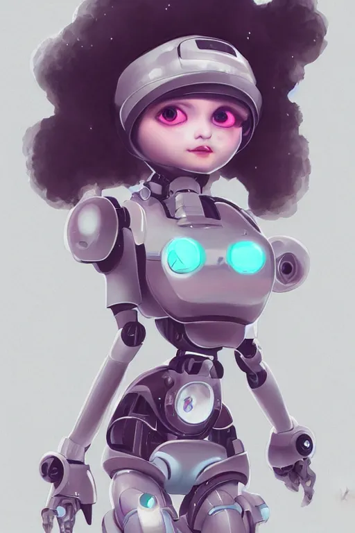 Image similar to cute girly diaper robot, digital art, fantasy, trending on artstation, professional illustration, cgsociety, ultra detailed