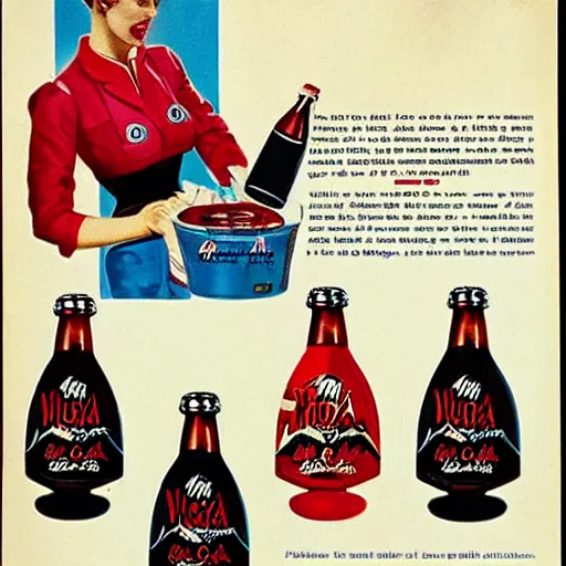 Prompt: Advert for Nuka Cola