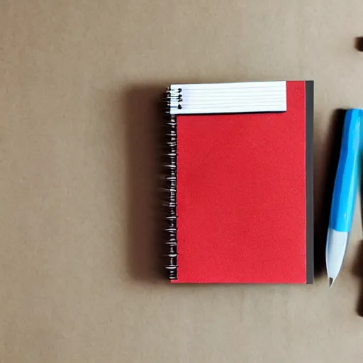 Image similar to a note book with construction materials around it