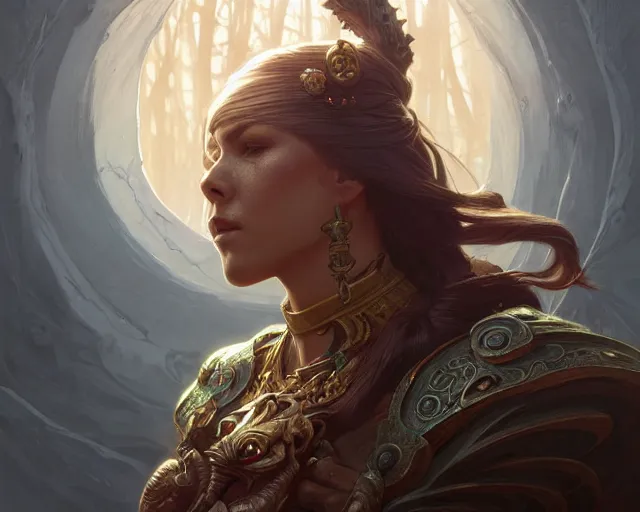 Image similar to an old warrior, deep focus, d & d, fantasy, intricate, elegant, highly detailed, digital painting, artstation, concept art, matte, sharp focus, illustration, hearthstone, art by artgerm and greg rutkowski and alphonse mucha, directed by steven speilberg