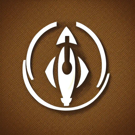 Image similar to rocket logotype vector style