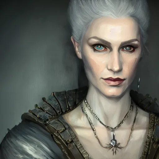 portrait painting iris von everec, the witcher, Stable Diffusion