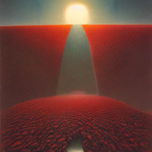 Image similar to land of the lustrous made by zdzisław beksinski