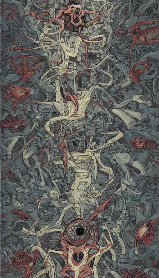 Image similar to alien invasion attacking earth the end of the world, by james jean,