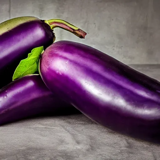 Image similar to an eggplant exploding into eggplants, award-winning photography