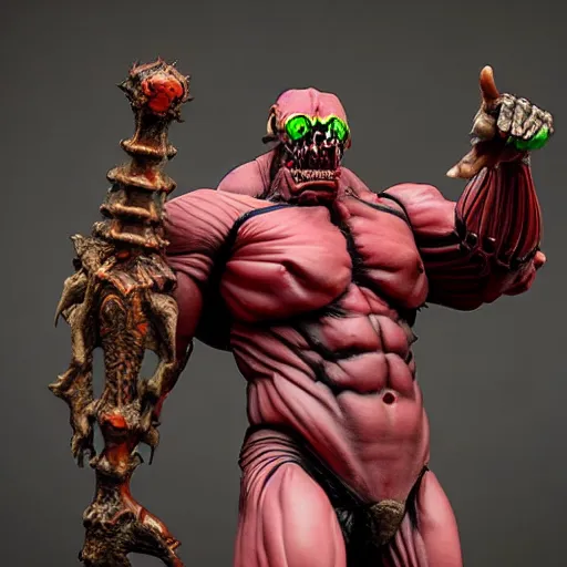 Image similar to Doom Mancubus anatomical figurine