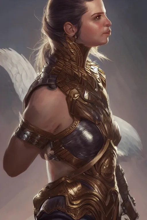 Image similar to amazon valkyrie athena, d & d, fantasy, portrait, highly detailed, headshot, digital painting, trending on artstation, concept art, sharp focus, illustration, art by artgerm and greg rutkowski and magali villeneuve