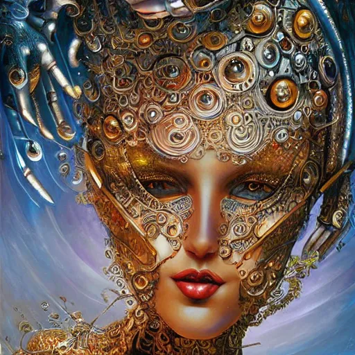 Image similar to Happy Robot, intricate, detailed digital art by Karol Bak