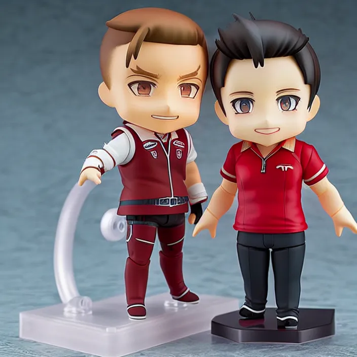 Image similar to a anime nendoroid of elon musk, car tesla 3, figurine, product photo, detailed