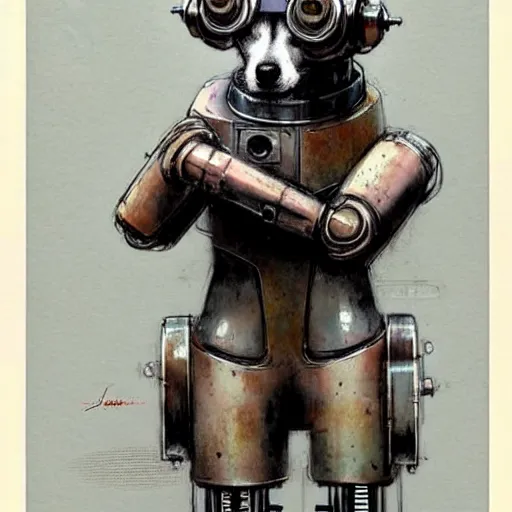 Image similar to ( ( ( ( ( 1 9 5 0 s retro future robot android box dog. muted colors. ) ) ) ) ) by jean - baptiste monge!!!!!!!!!!!!!!!!!!!!!!!!!!!!!!