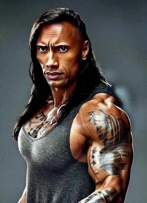 Image similar to Female Dwayne The Rock Johnson