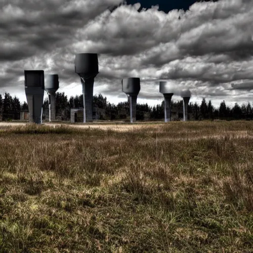 Prompt: abandoned cold war radar installation, 2 0 1 0 photo, 4 k, 8 k, hdr, art station